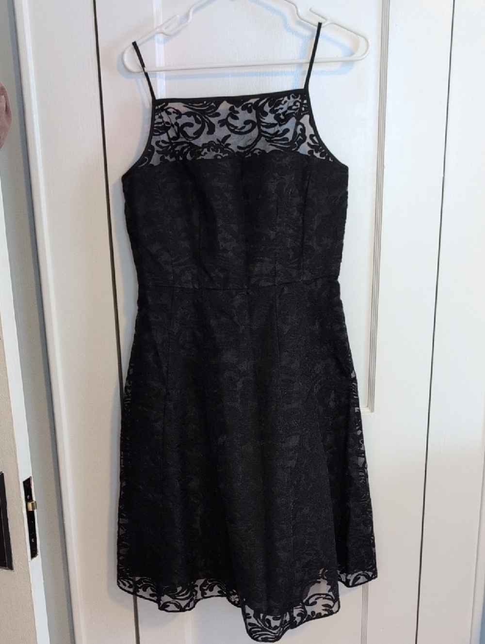 Calvin Klein Black Lace Midi Dress